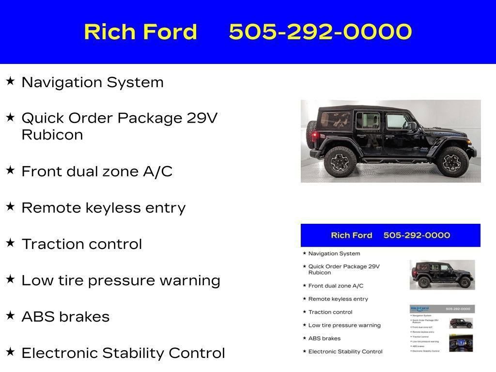 Used 2023 Jeep Wrangler Unlimited Rubicon 4xe AWD/4WD image 14