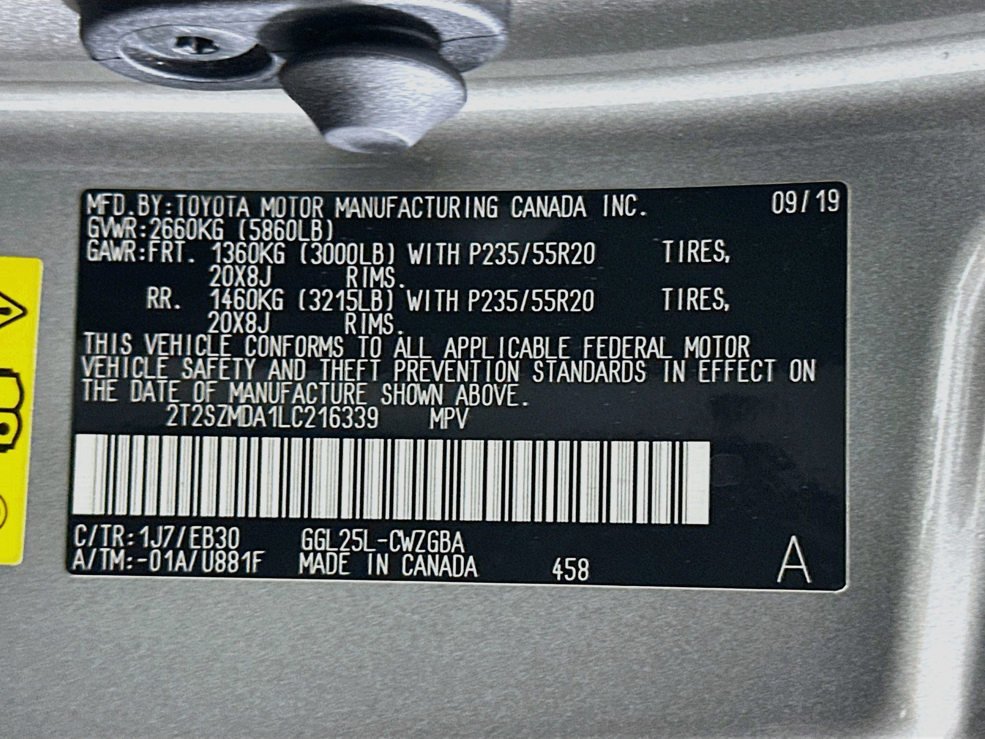 Used 2020 Lexus RX 350 F Sport w/ Accessory Package AWD/4WD image 12