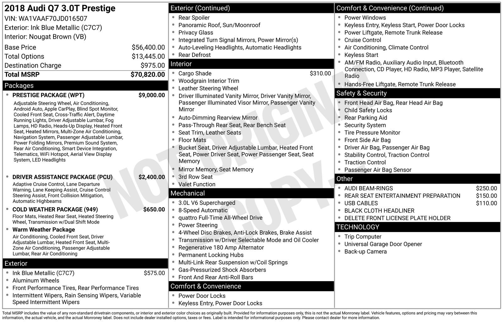 Used 2018 Audi Q7 3.0T Prestige w/ Prestige Package image 6