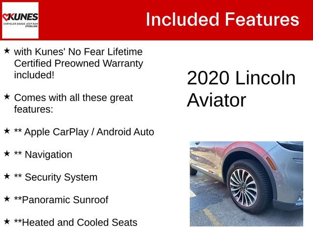 Used 2020 Lincoln Aviator Reserve w/ Equipment Group 201A image 4