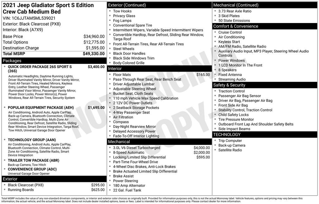 Used 2021 Jeep Gladiator Sport image 20