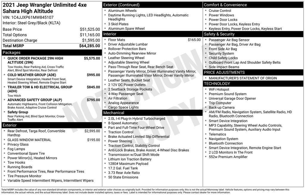 Used 2021 Jeep Wrangler Unlimited Sahara image 31