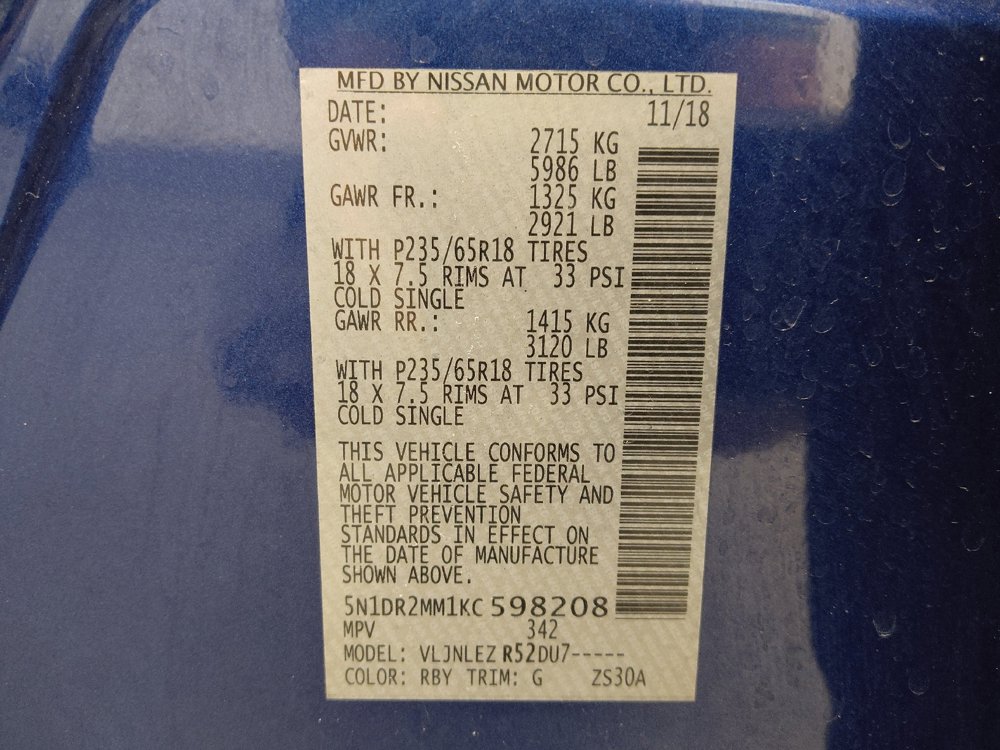 Used 2019 Nissan Pathfinder SV AWD/4WD image 33