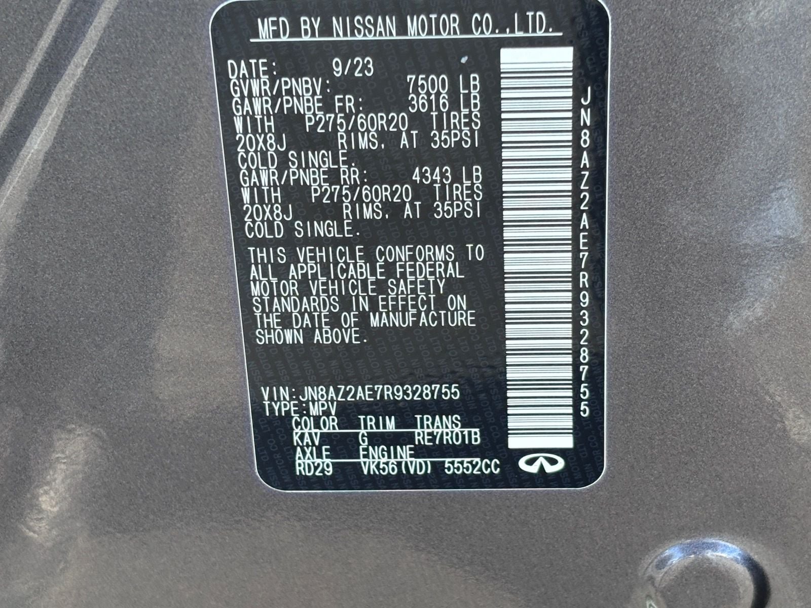 Used 2024 INFINITI QX80 Luxe AWD/4WD image 34