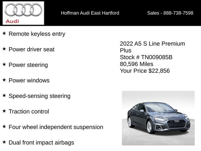 Used 2022 Audi A5 2.0T Premium Plus w/ Premium Plus AWD/4WD image 36