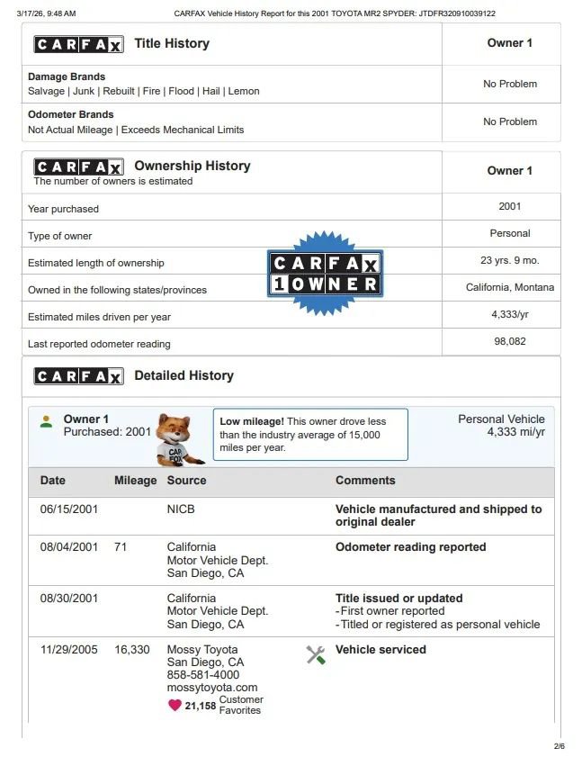 Used 2001 Toyota MR2 image 19