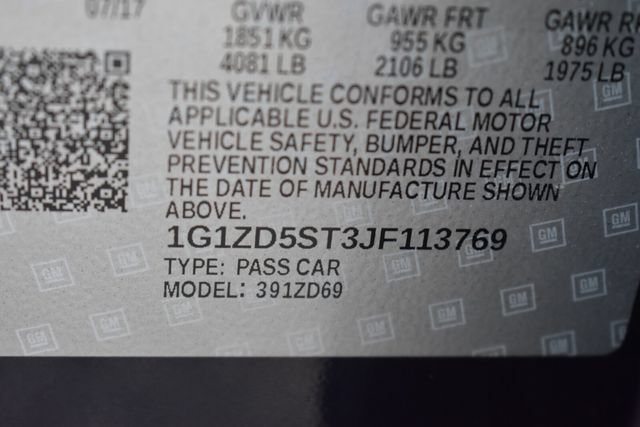 Certified 2018 Chevrolet Malibu LT FWD image 37