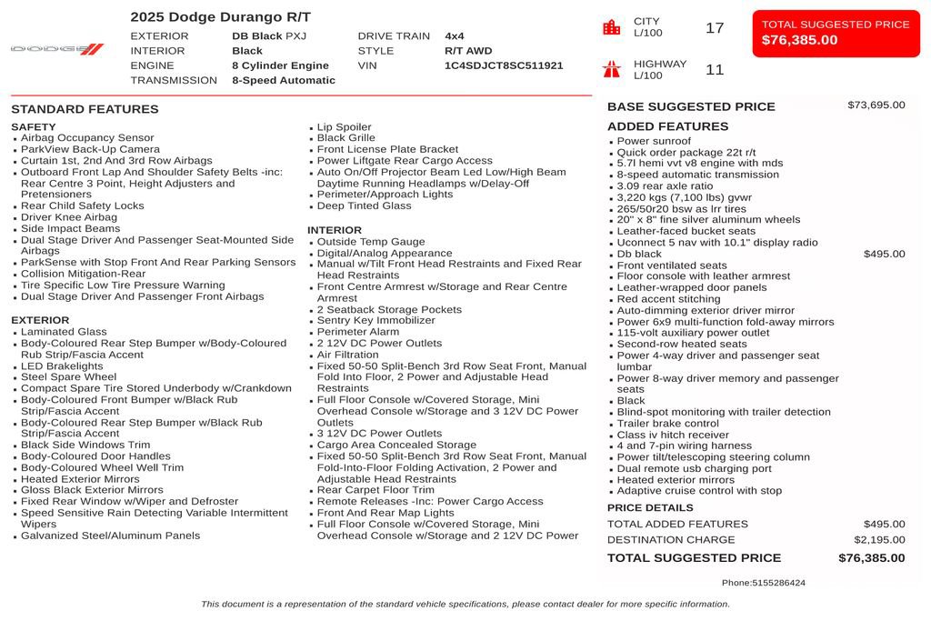 Used 2025 Dodge Durango R/T AWD/4WD image 3