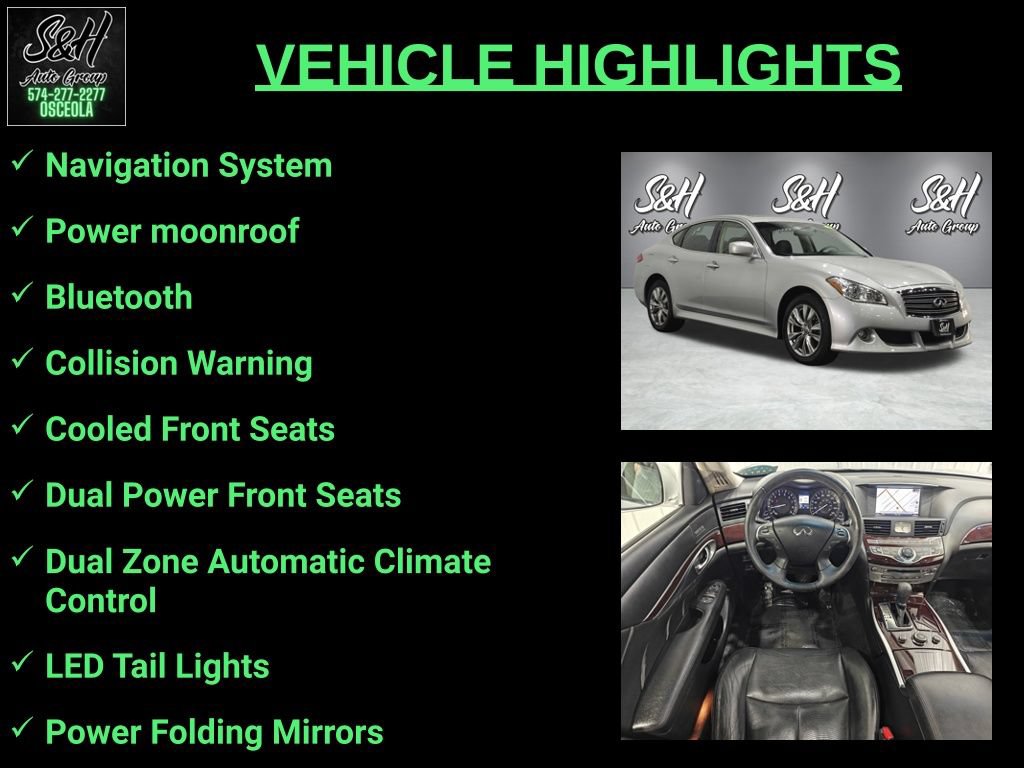 Used 2012 INFINITI M37 x w/ Premium Pkg AWD/4WD image 3