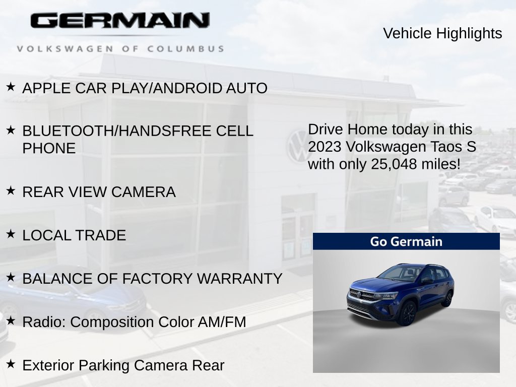 Used 2023 Volkswagen Taos S FWD image 5