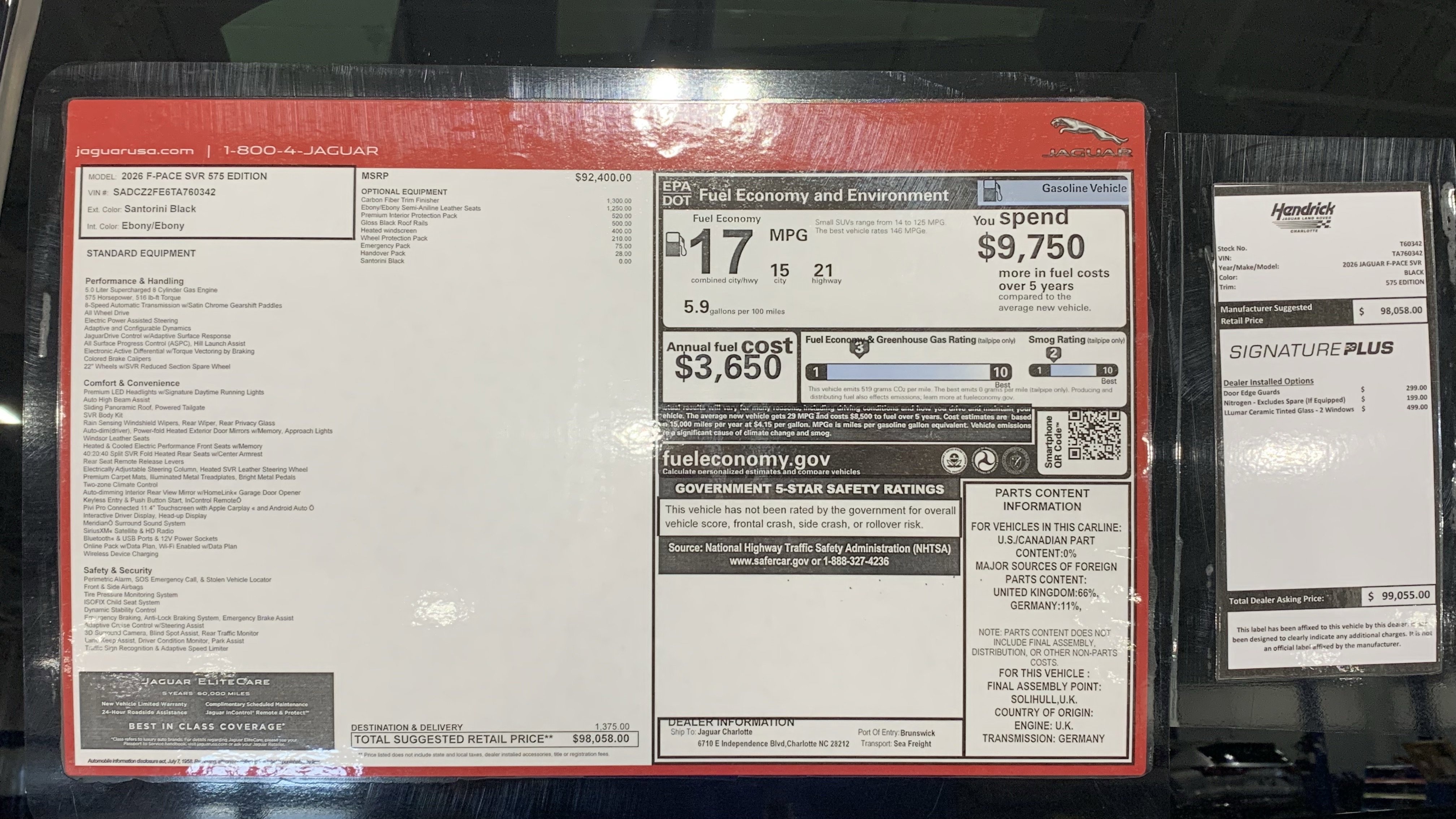 New 2026 Jaguar F-PACE SVR 575 Edition image 21