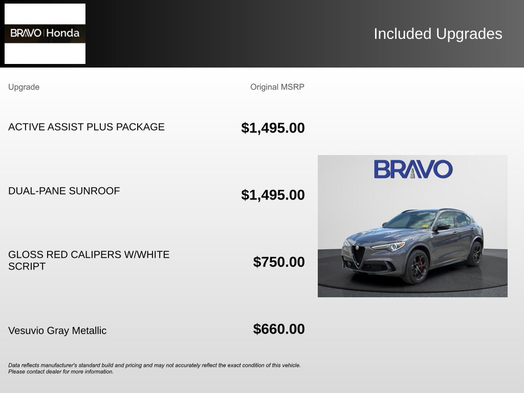 Used 2023 Alfa Romeo Stelvio Quadrifoglio w/ Active Assist Plus Package AWD/4WD image 5