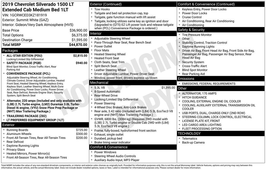 Used 2019 Chevrolet Silverado 1500 LT w/ All-Star Edition image 15