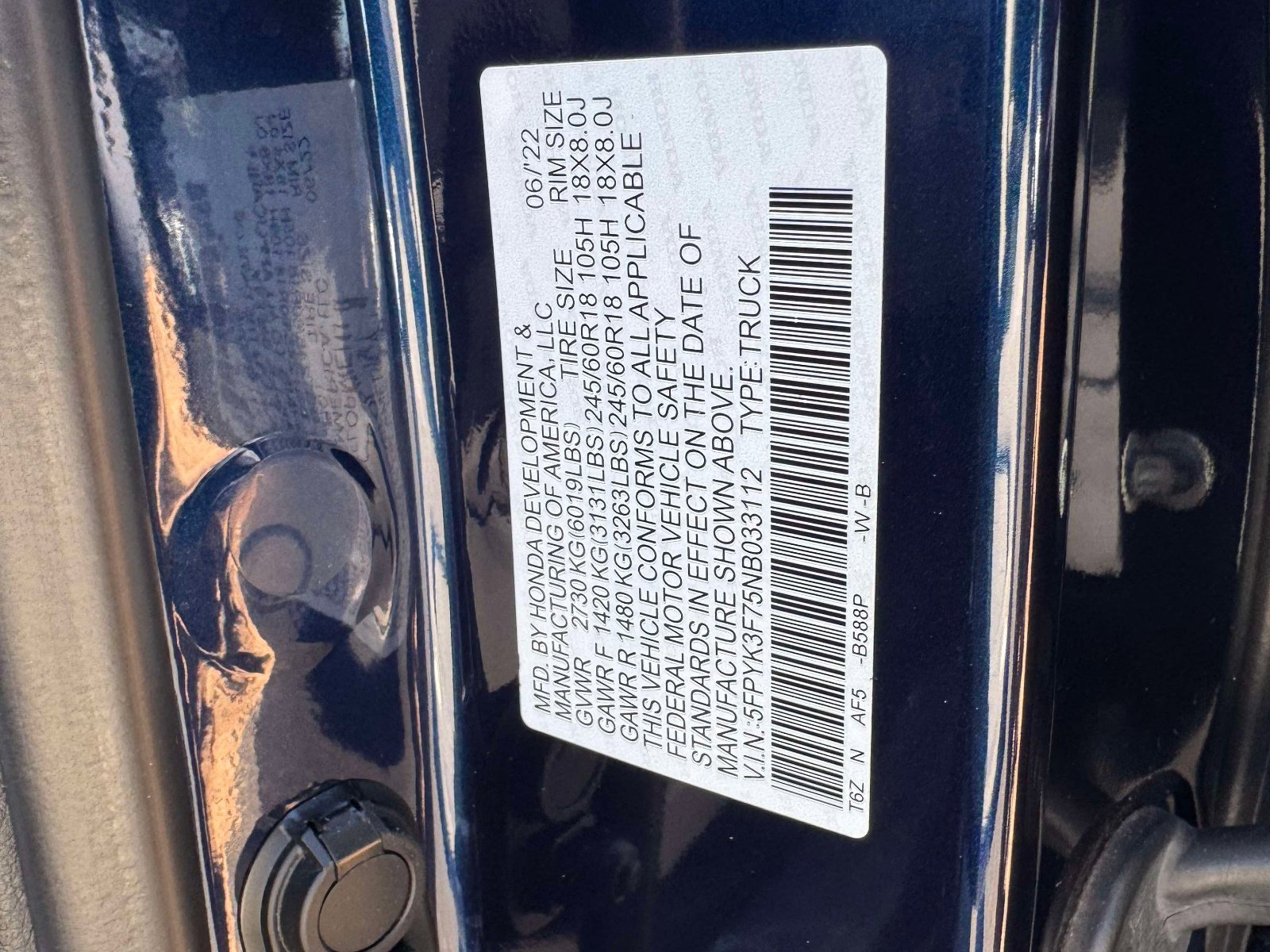 Used 2022 Honda Ridgeline RTL-E image 19