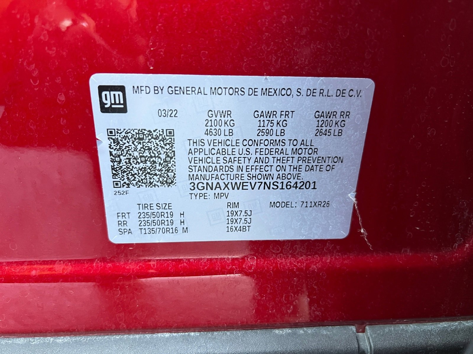 Used 2022 Chevrolet Equinox RS w/ RS Leather Package image 41