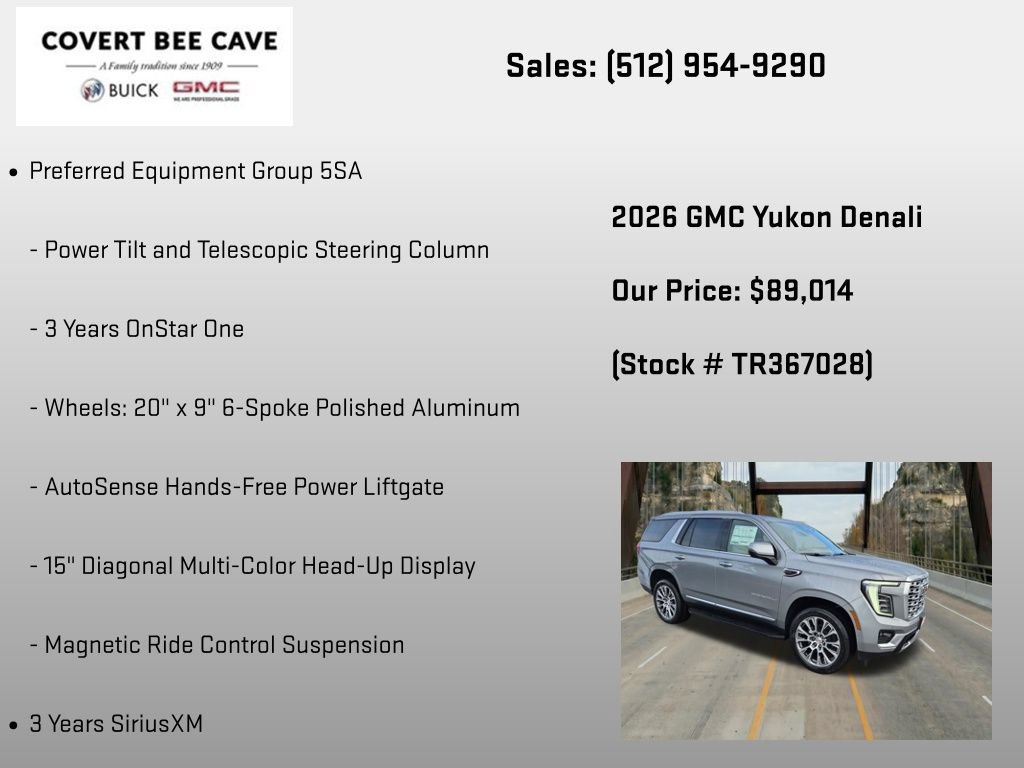 New 2026 GMC Yukon Denali AWD/4WD image 12