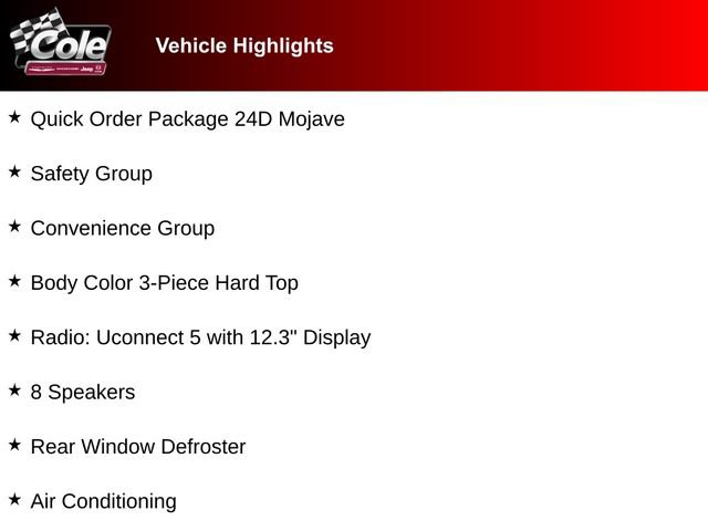 New 2026 Jeep Gladiator Mojave w/ Safety Group AWD/4WD image 5