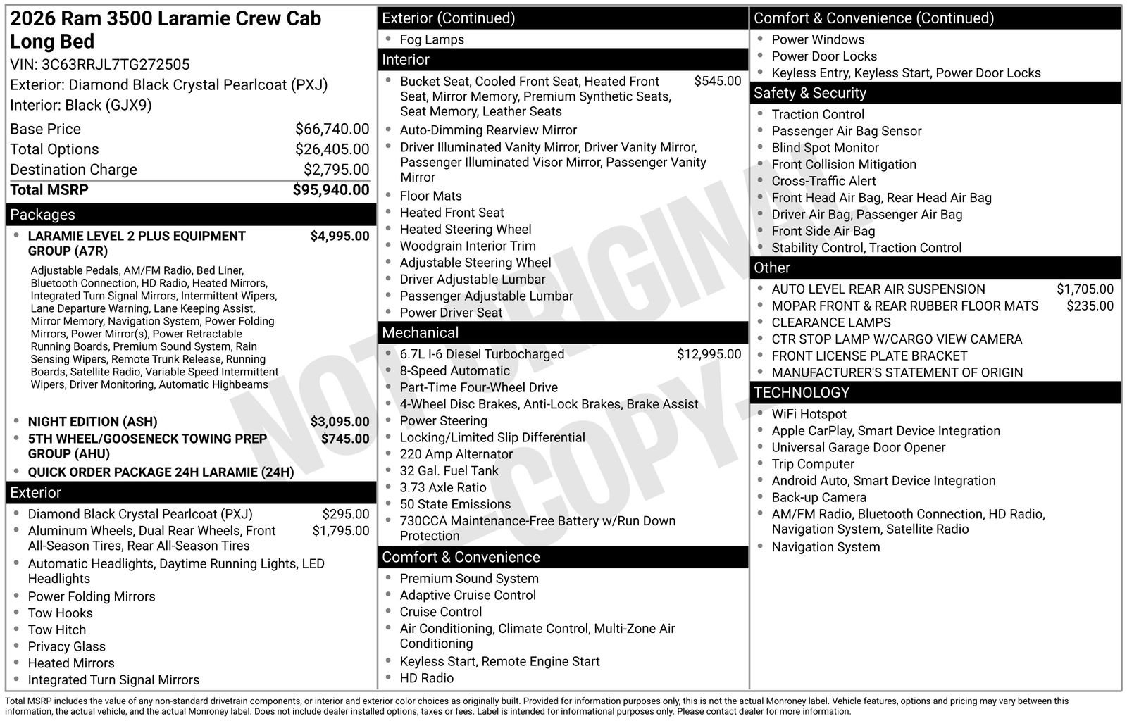 New 2026 RAM 3500 Laramie AWD/4WD image 27