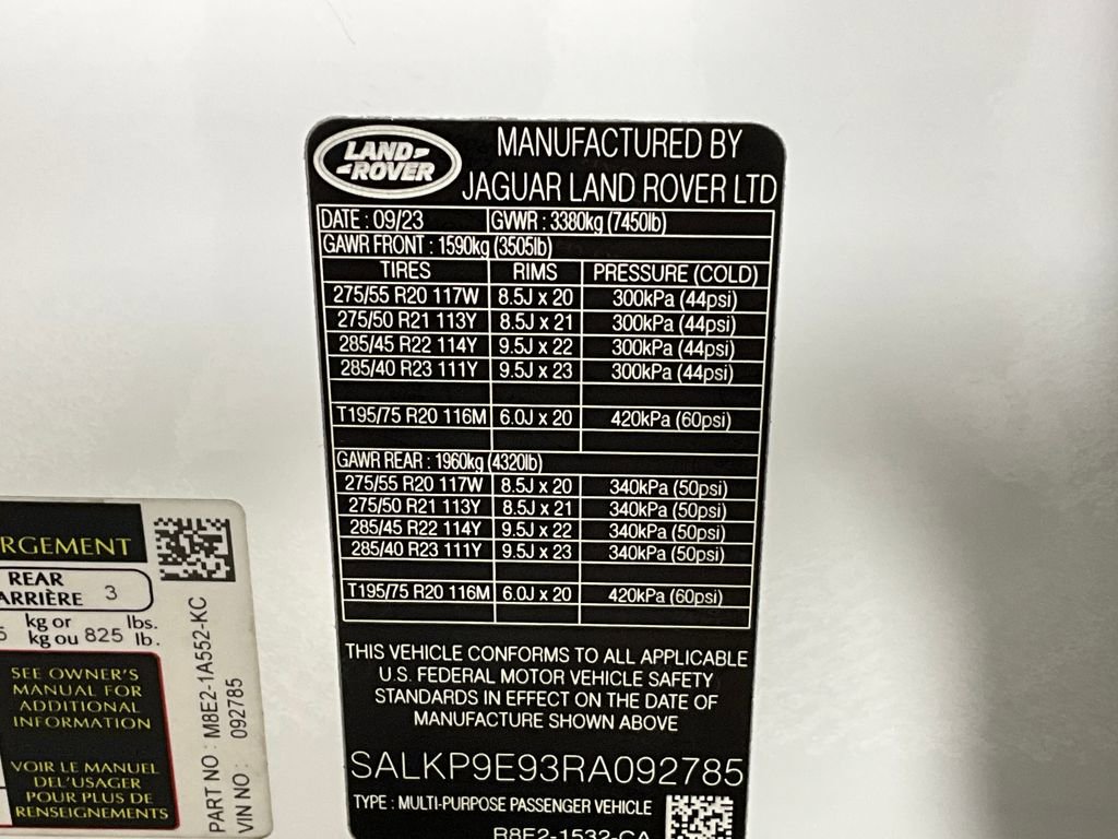 Certified 2024 Land Rover Range Rover SE AWD/4WD image 30