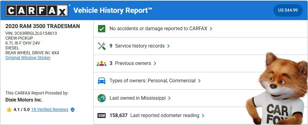 Used 2020 RAM 3500 Tradesman w/ Chrome Appearance Group image 22