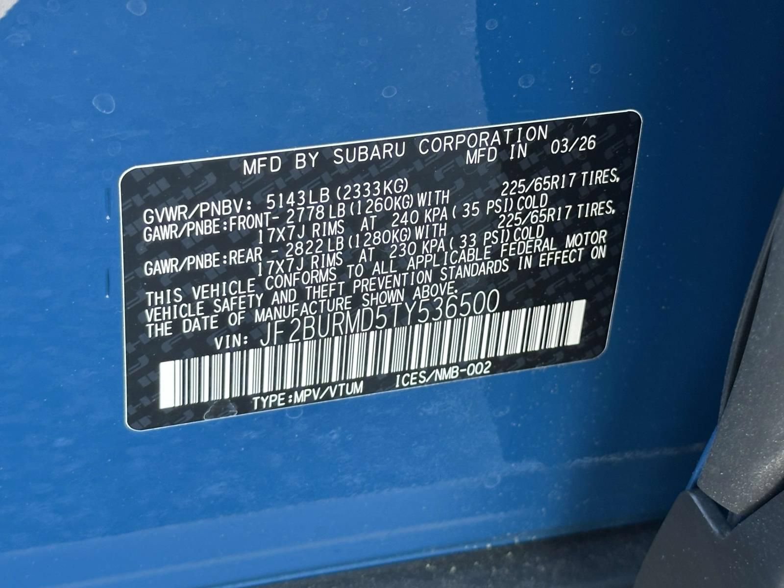 New 2026 Subaru Outback Wilderness AWD/4WD image 15