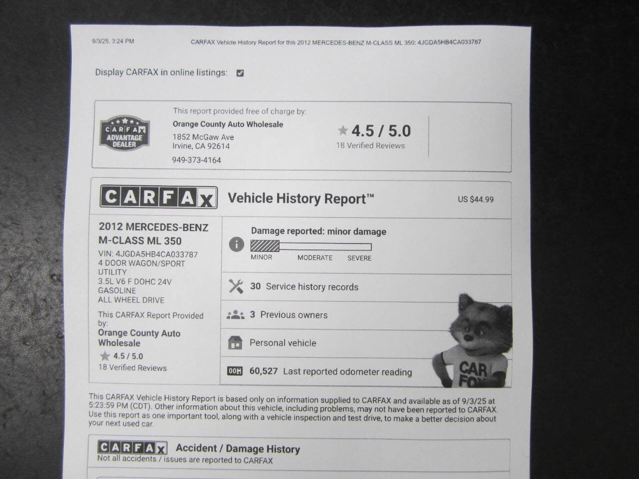 Used 2012 Mercedes-Benz ML 350 ML 350 AWD 4MATIC 4dr SUV image 42