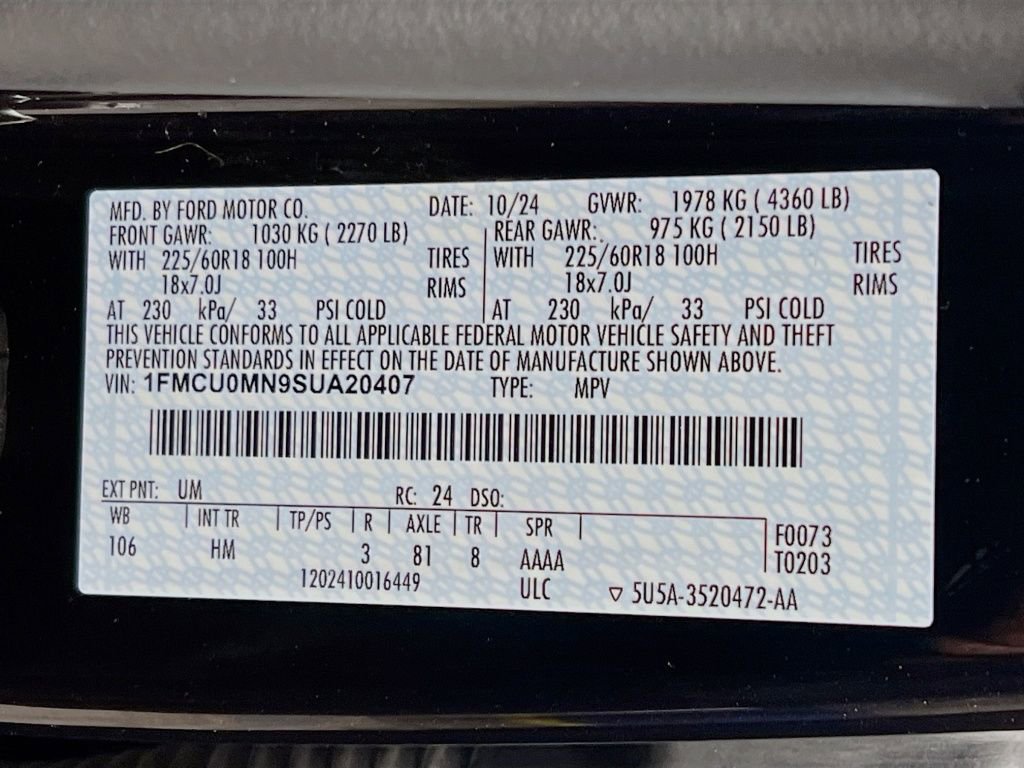 Used 2025 Ford Escape ST-Line image 29