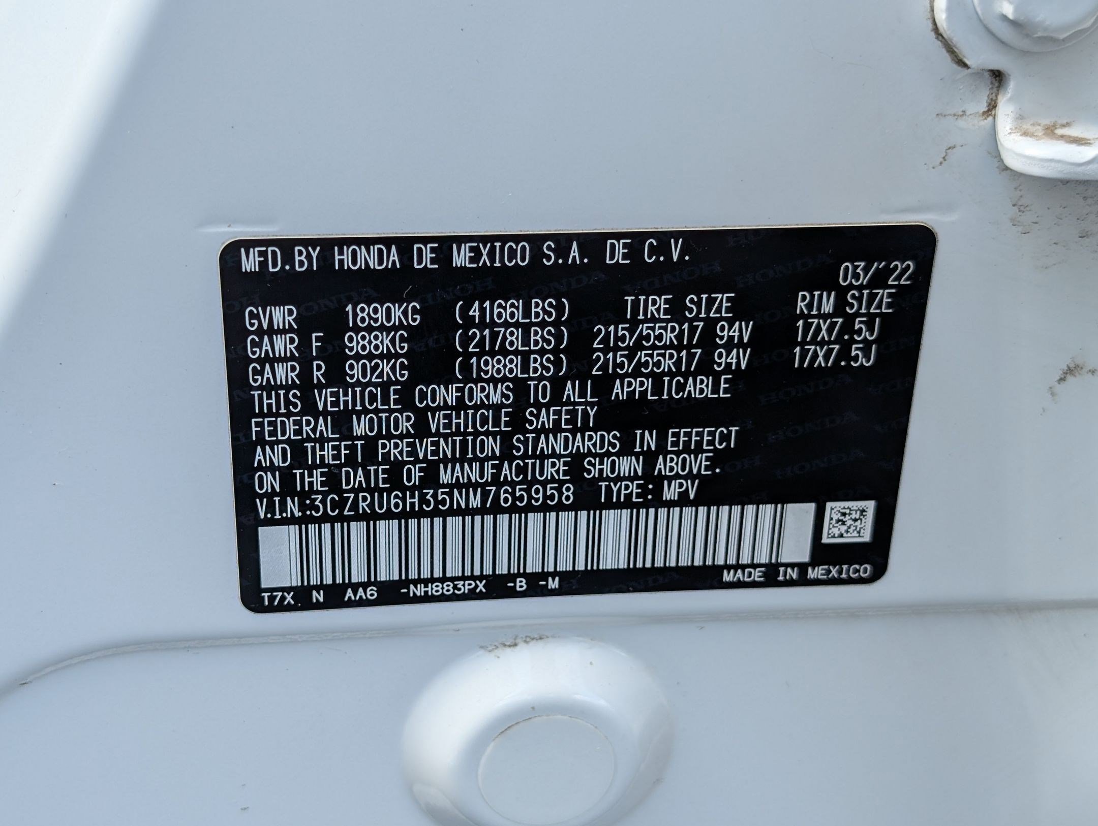 Used 2022 Honda HR-V LX image 31