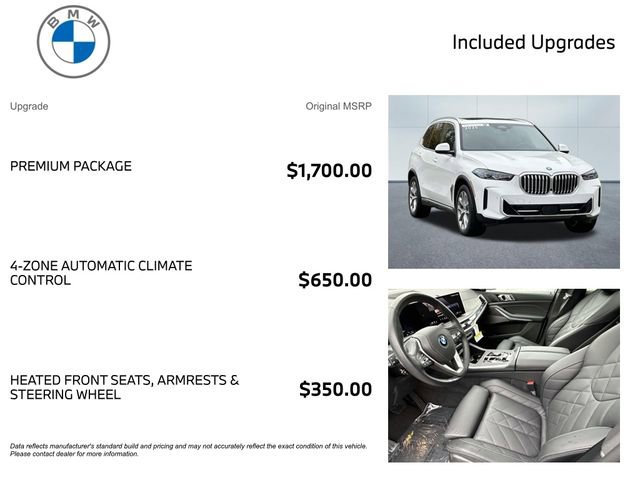 Certified 2025 BMW X5 xDrive50e w/ Premium Package image 3