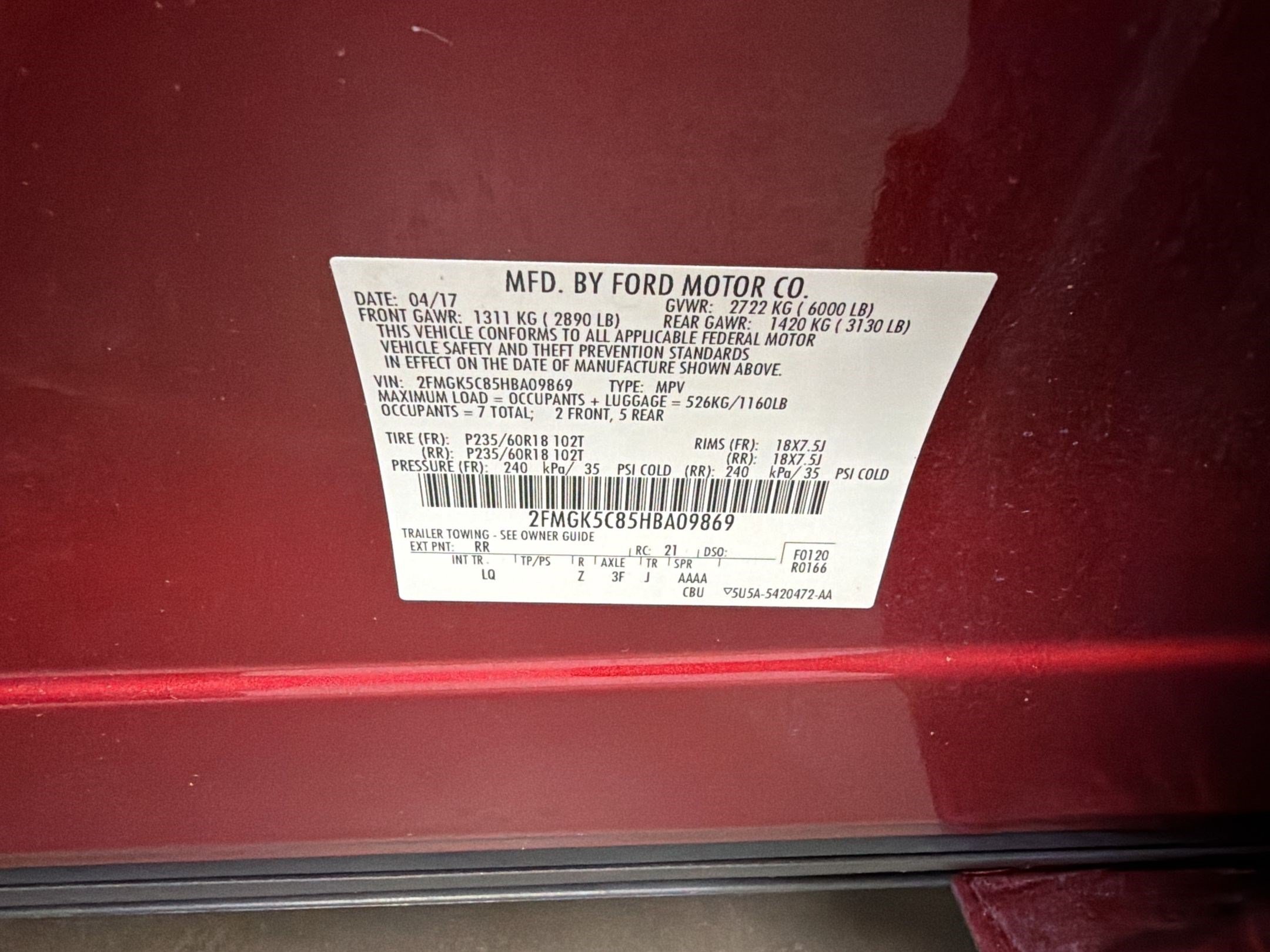 Used 2017 Ford Flex SEL w/ Equipment Group 202A FWD image 26