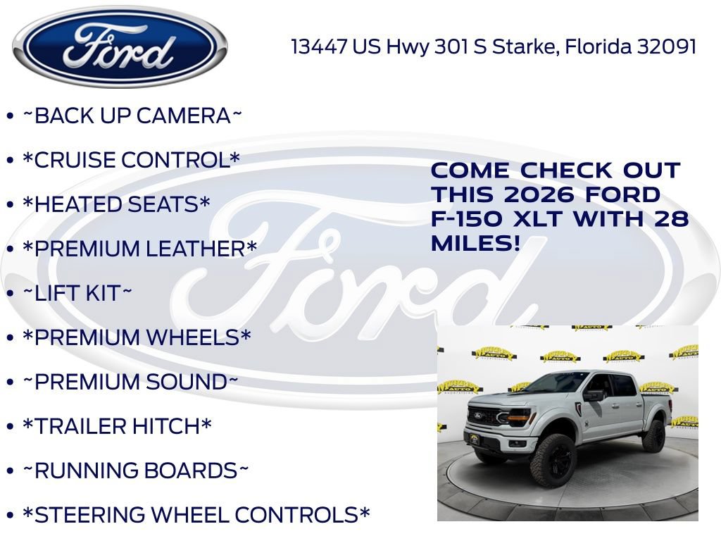 New 2026 Ford F150 XLT w/ Equipment Group 303A High AWD/4WD image 10