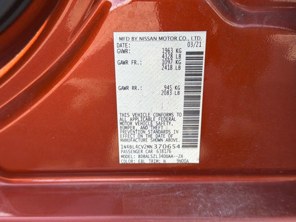 Used 2021 Nissan Altima 2.5 SR w/ SR Premium Package FWD image 29