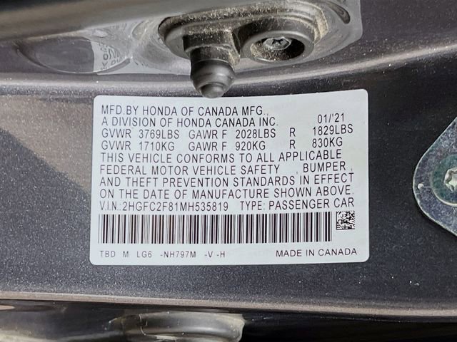 Used 2021 Honda Civic Sport image 30