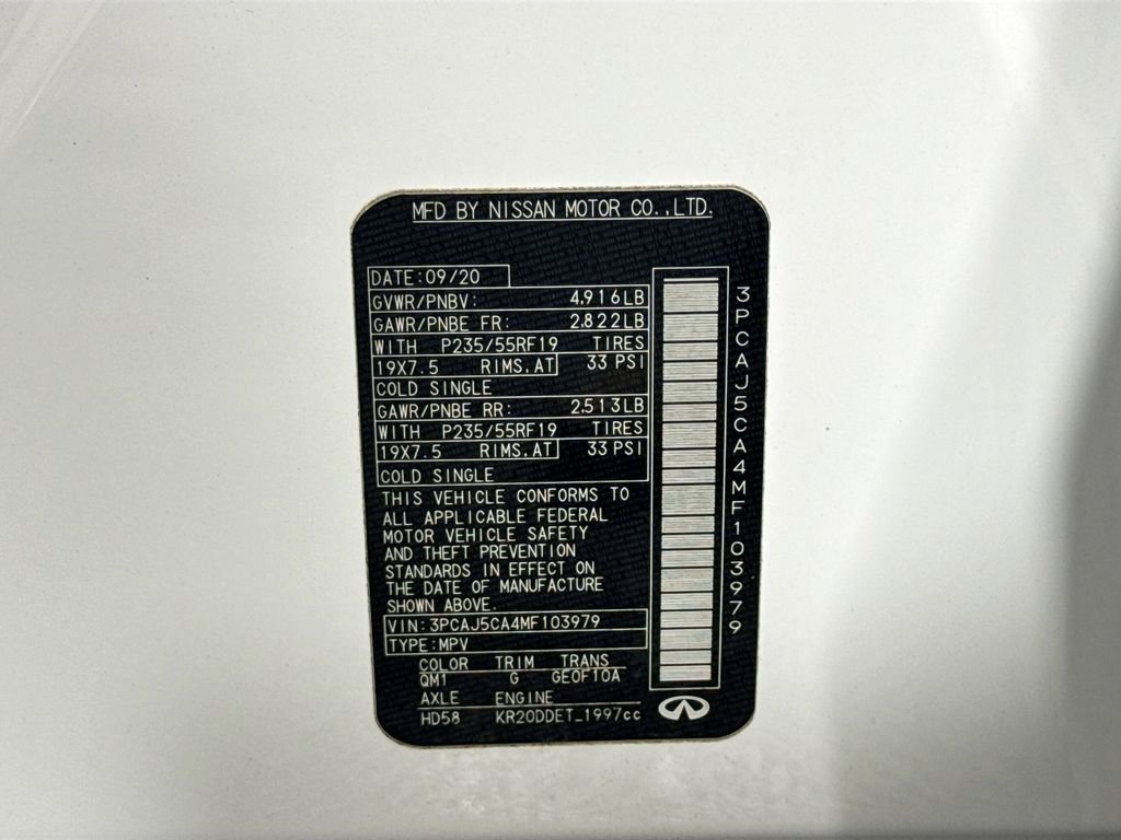 Used 2021 INFINITI QX50 Essential FWD image 43