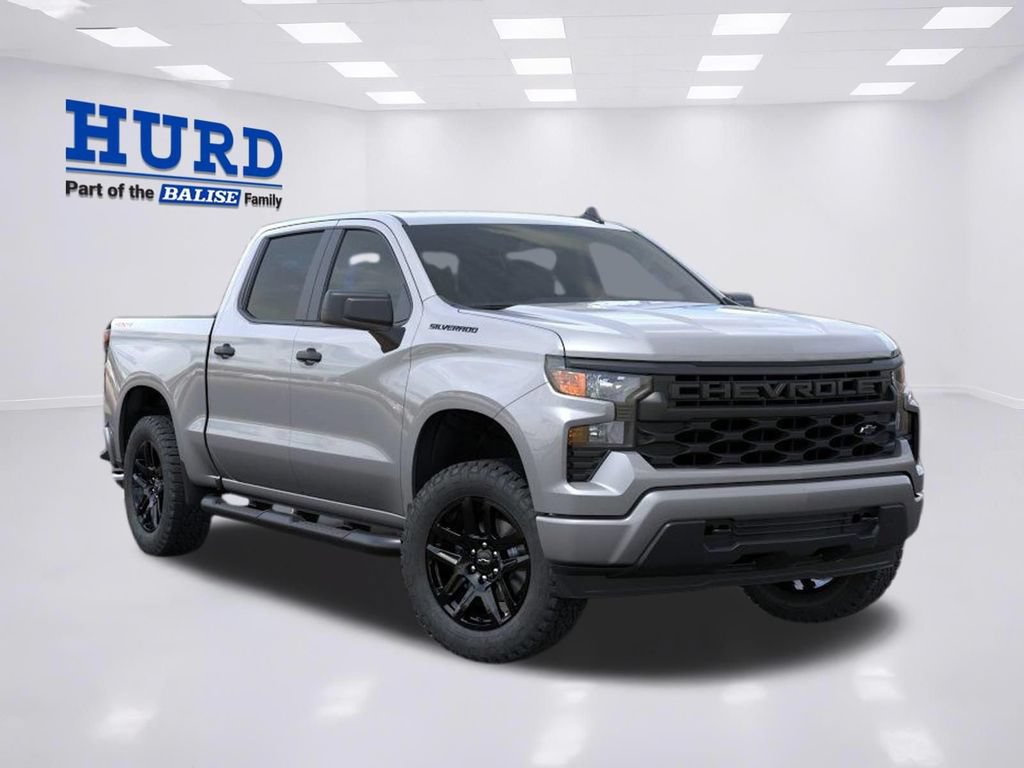 New 2026 Chevrolet Silverado 1500 Custom w/ Turbomax Blackout Package AWD/4WD video 1