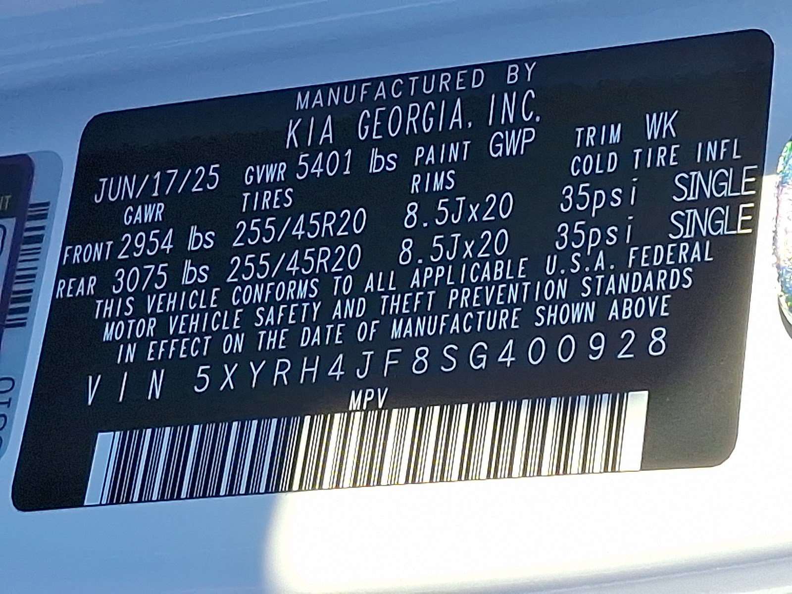 New 2025 Kia Sorento EX w/ Panoramic Sunroof Package image 19