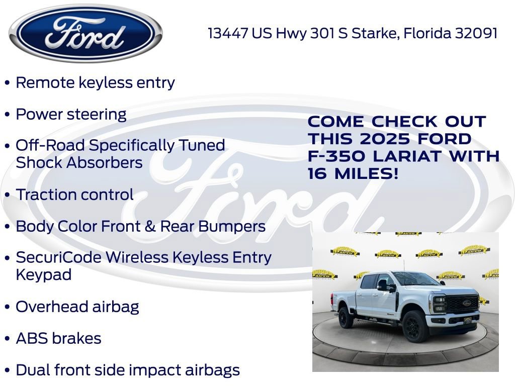 New 2025 Ford F350 Lariat w/ Black Appearance Package image 27