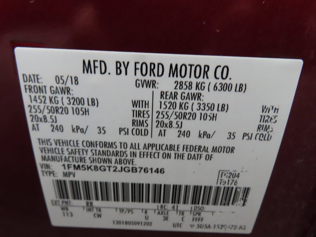 Used 2018 Ford Explorer Sport w/ Equipment Group 401A image 71