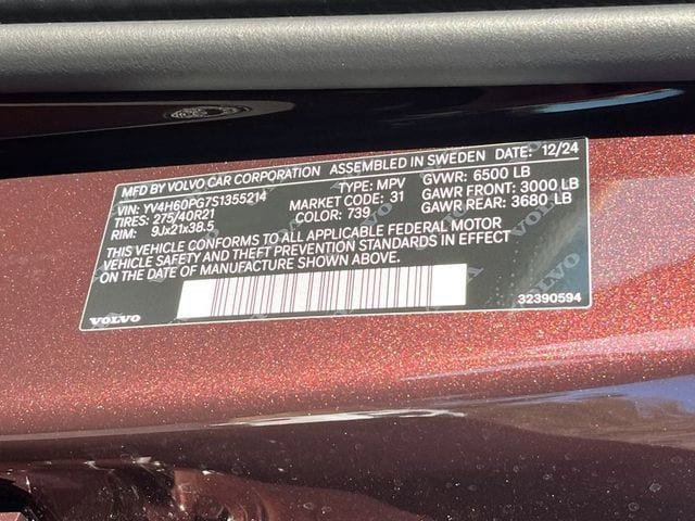 New 2025 Volvo XC90 T8 Ultra w/ Protection Package Premier AWD/4WD image 37
