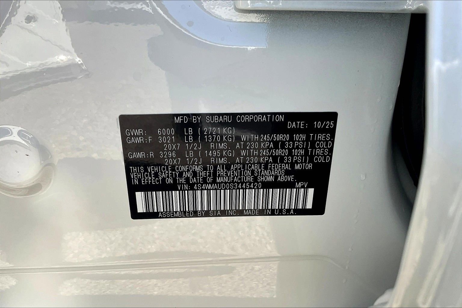 New 2025 Subaru Ascent Touring w/ Popular Package #2 image 12