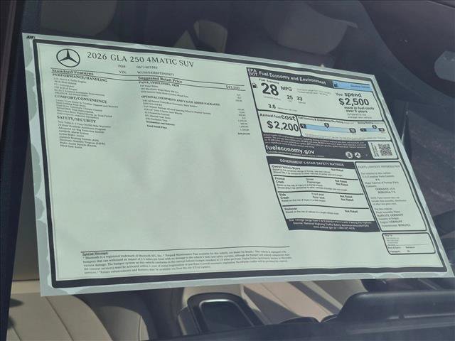 New 2026 Mercedes-Benz GLA 250 4MATIC image 18