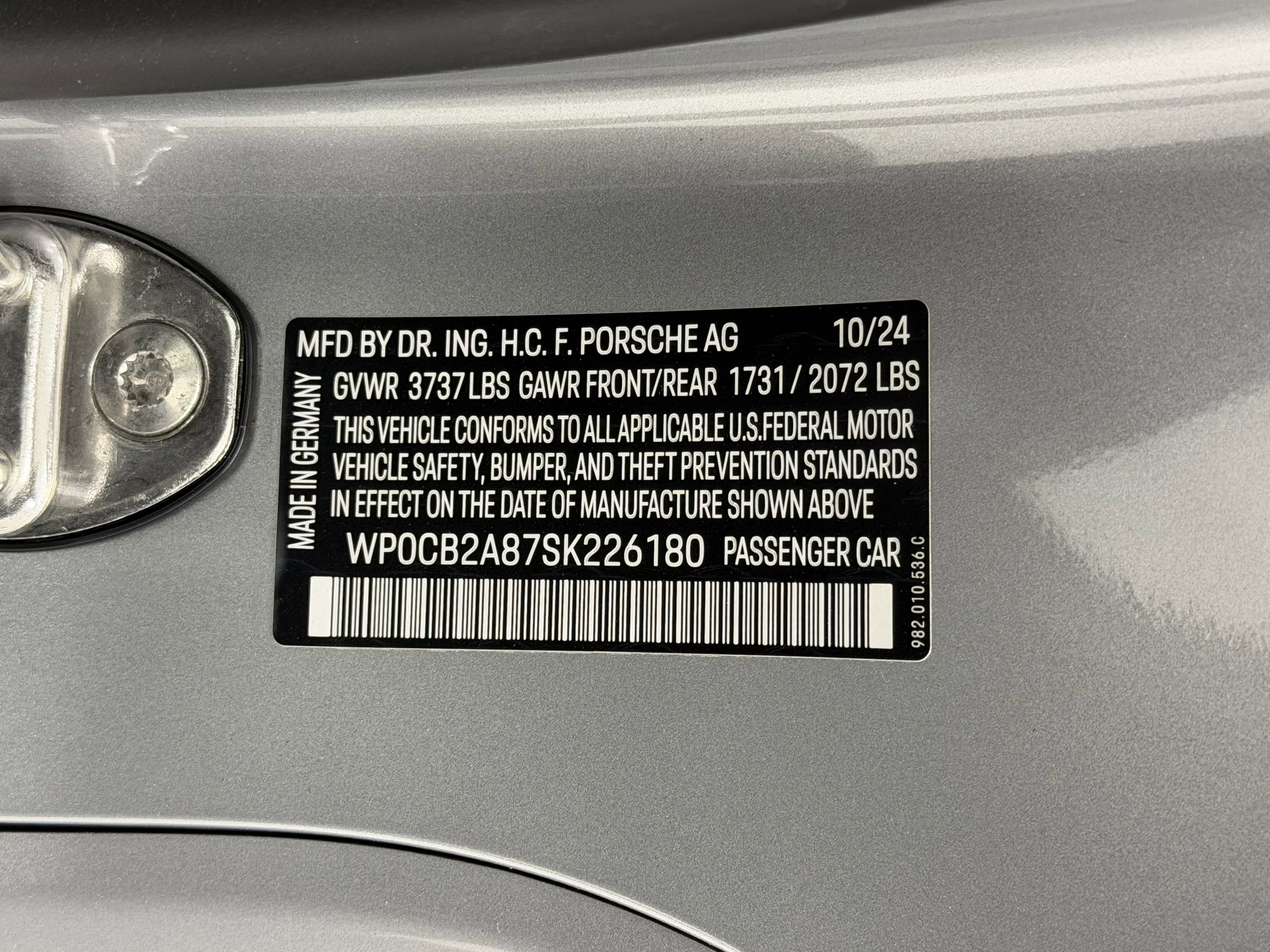 Certified 2025 Porsche 718 Boxster S image 62