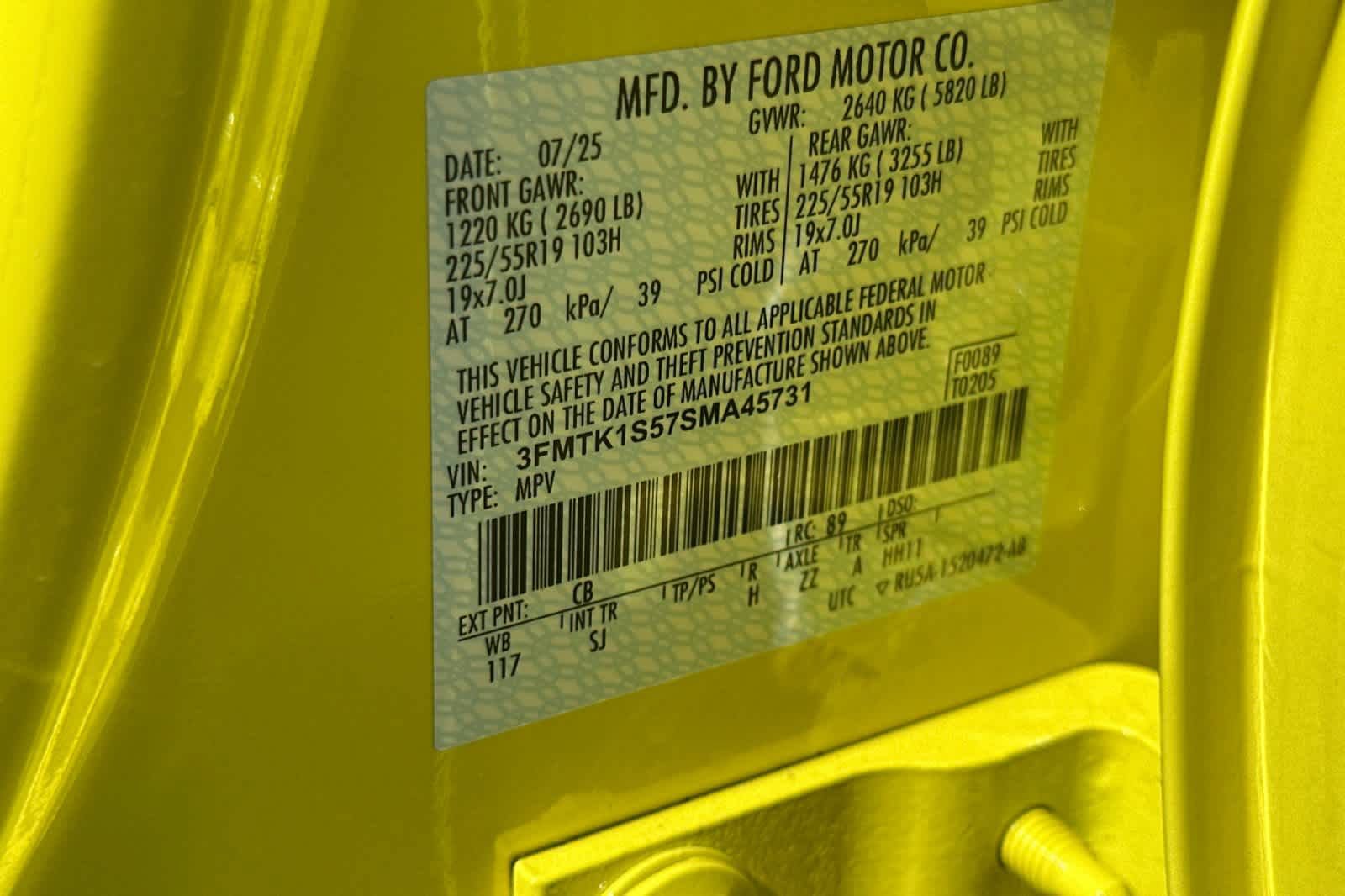 Certified 2025 Ford Mustang Mach-E Select AWD/4WD image 30
