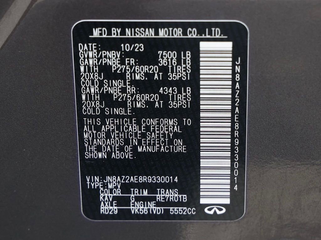 Used 2024 INFINITI QX80 Luxe image 33