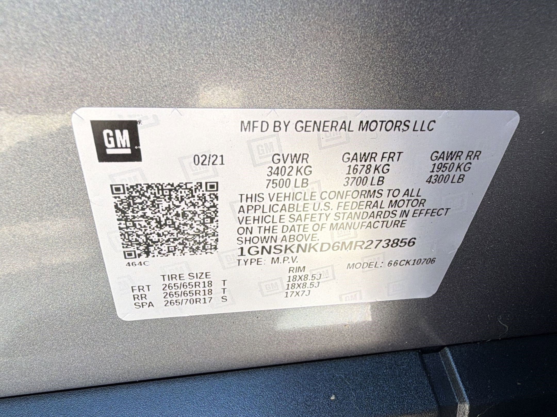 Used 2021 Chevrolet Tahoe LT w/ Luxury Package AWD/4WD image 19