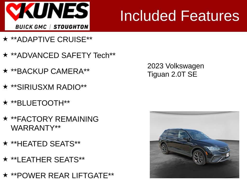 Used 2023 Volkswagen Tiguan SE AWD/4WD image 2