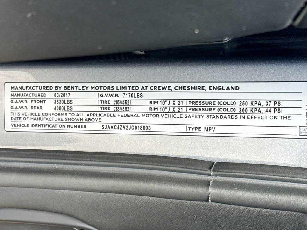 Used 2018 Bentley Bentayga Activity image 36