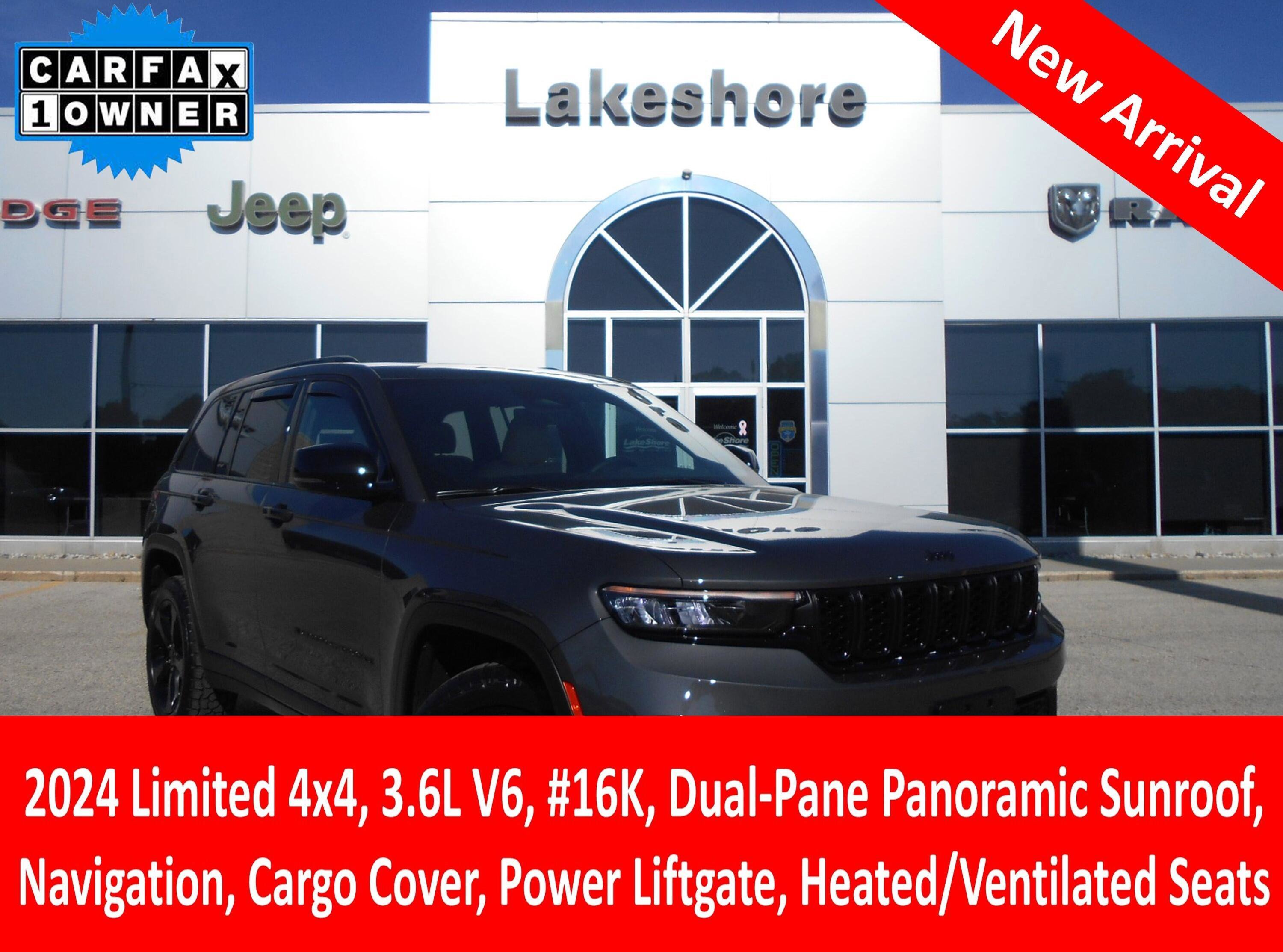 Certified 2024 Jeep Grand Cherokee Limited w/ Luxury Tech Group II