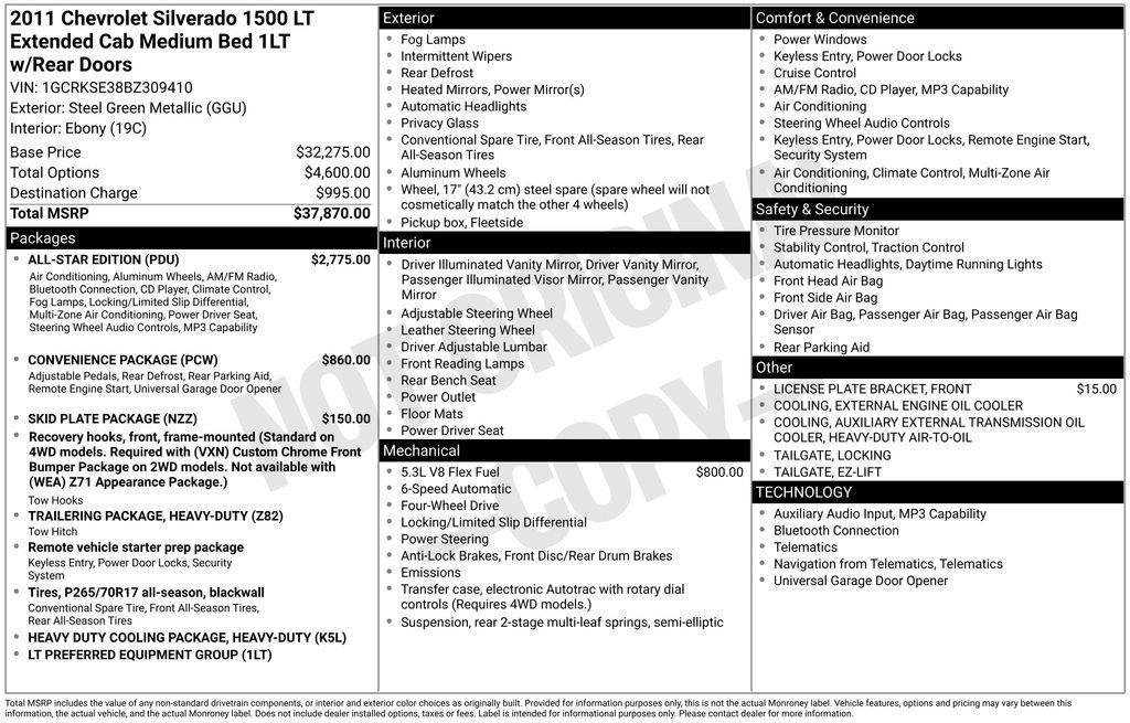 Used 2011 Chevrolet Silverado 1500 LT w/ All-Star Edition image 6