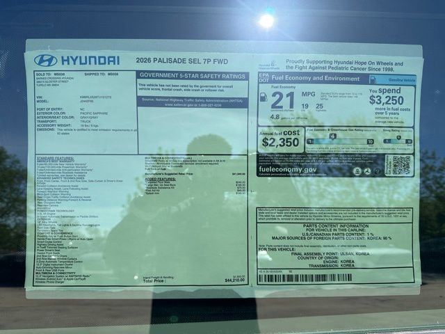 New 2026 Hyundai Palisade SEL FWD image 11